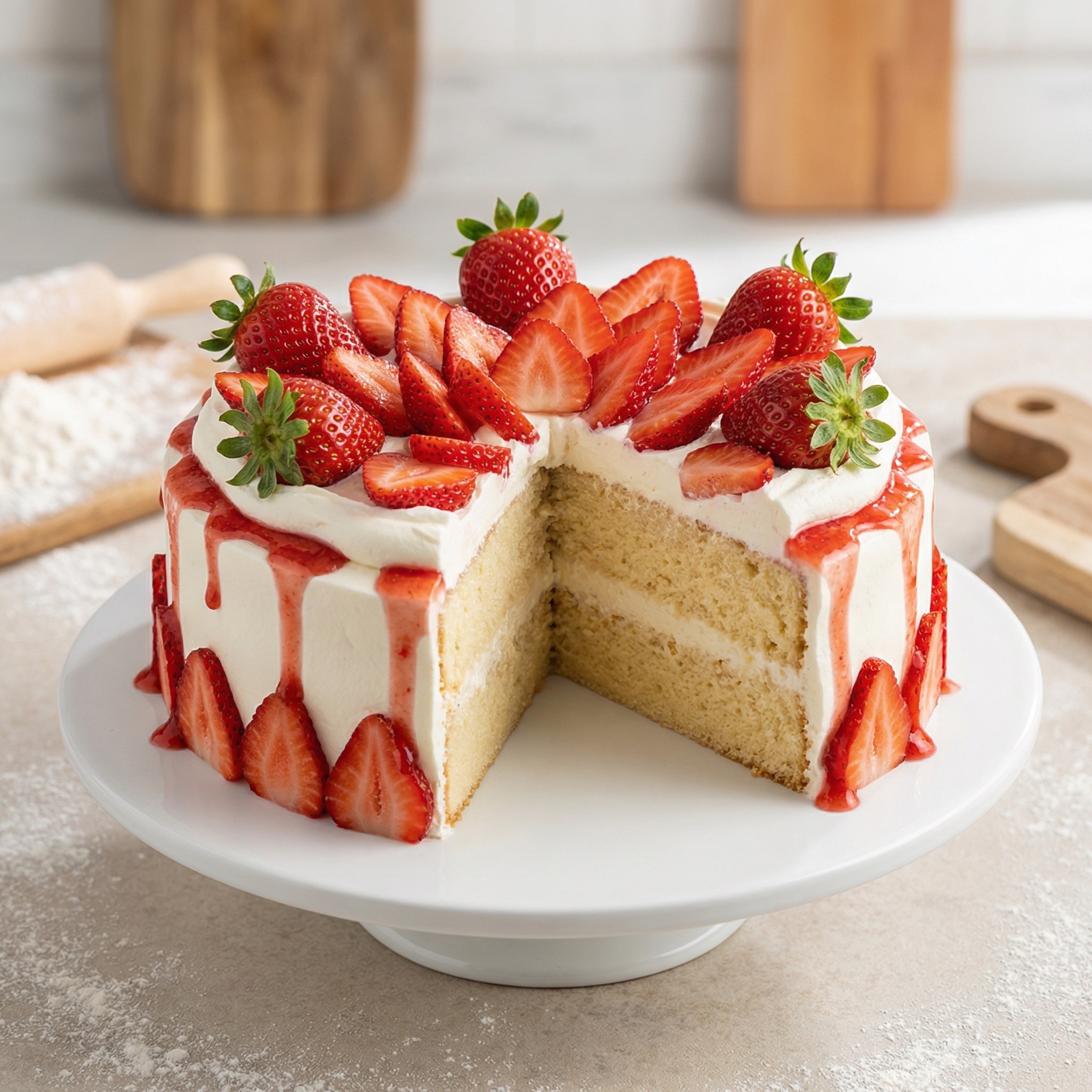 Fresh Strawberry Tres Leches